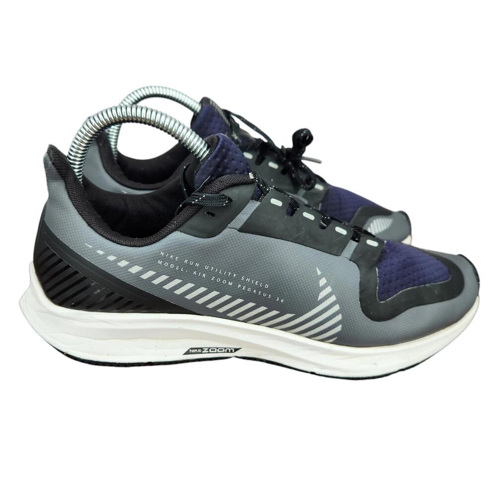 Nike Air Zoom Pegasus 36 Running Shoes Womens 8.5 Shield Cool Gray Sneakers
